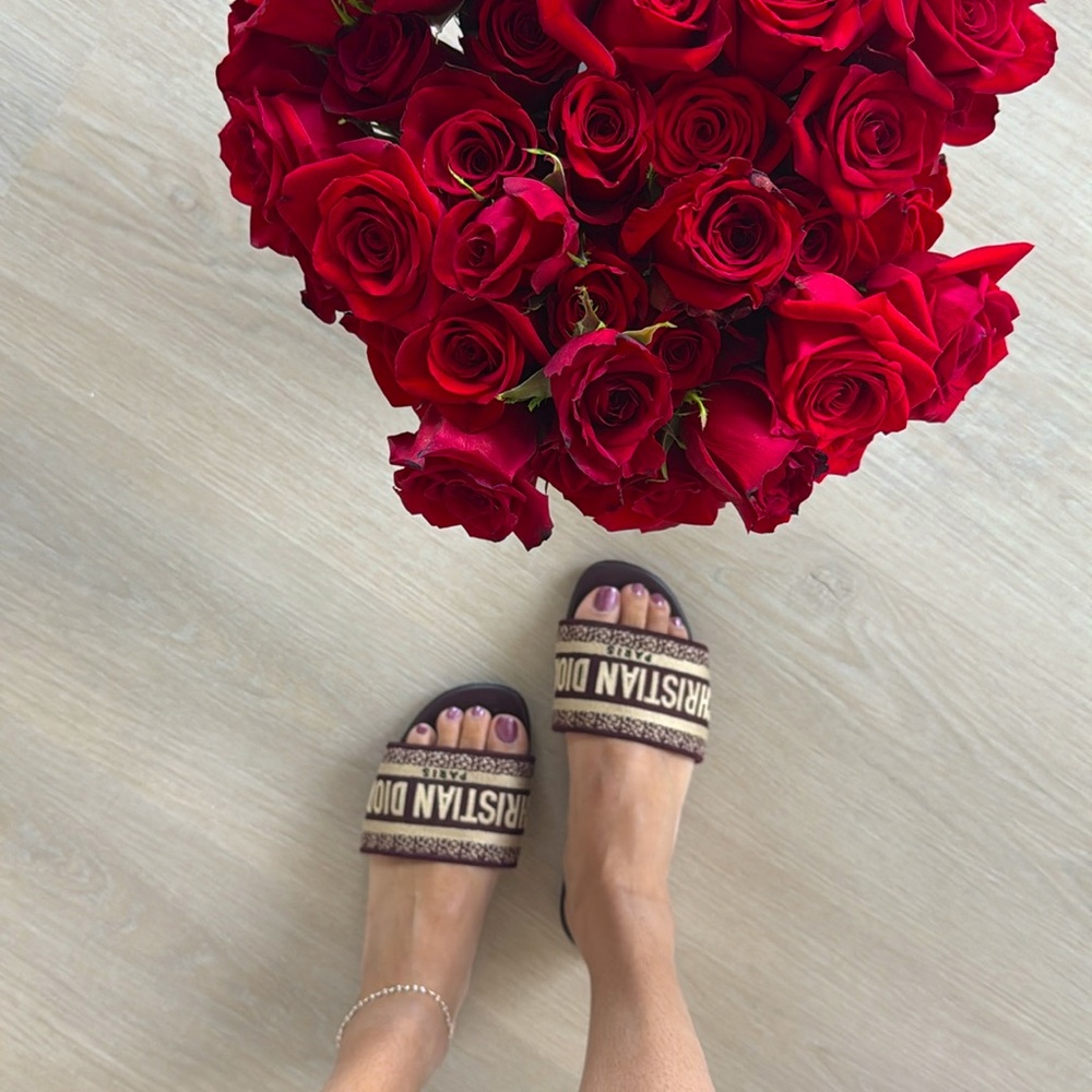 Dior Dway Slides - Deep Amaran